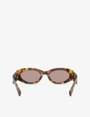 MIU MIU 11WS Oval-Shape Acetate Sunglasses detail 3