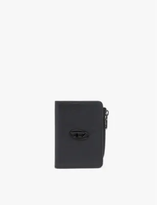 DIESEL Hissu Evo logo-badge leather cardholder
