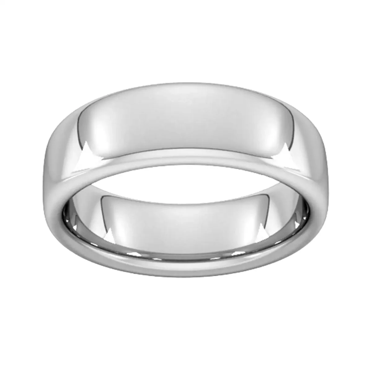 For Him 7mm Slight Court Extra Heavy Wedding Ring In 18 Carat Yellow Gold