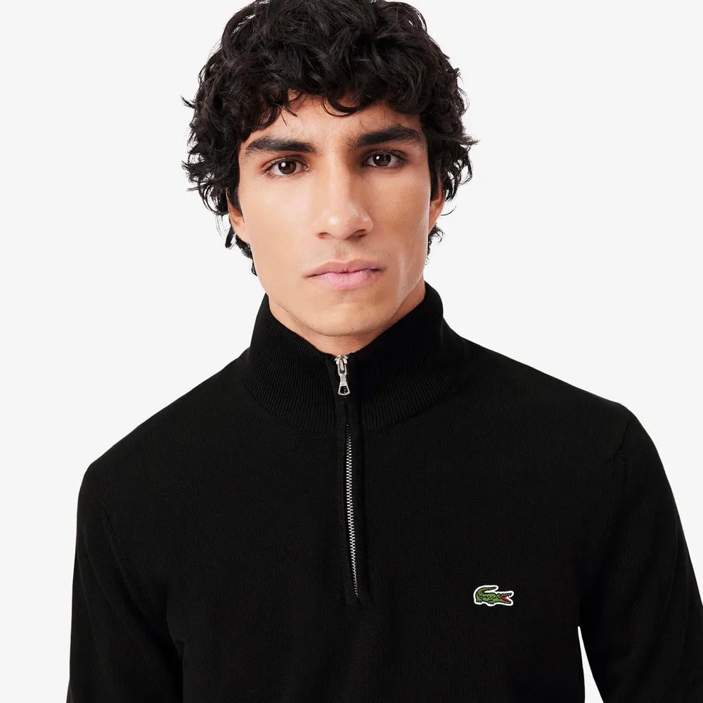Lacoste Men's Knitted Crew Neck Jumper detail 2