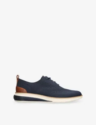 COLE HAAN ZERØGRAND Wingtip Stitchlite knitted Oxford shoes - EUR 40 / 6 UK MEN