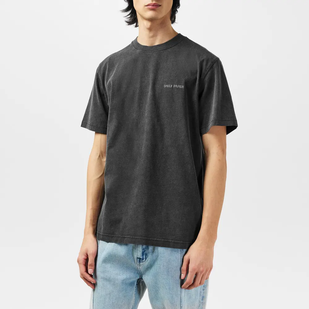 Daily Paper Men's Logo Graphic T-Shirt in Washed Black, additional product view 3