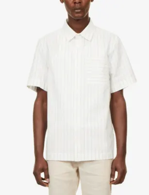 CHE Franklin Striped Cotton Shirt detail 3