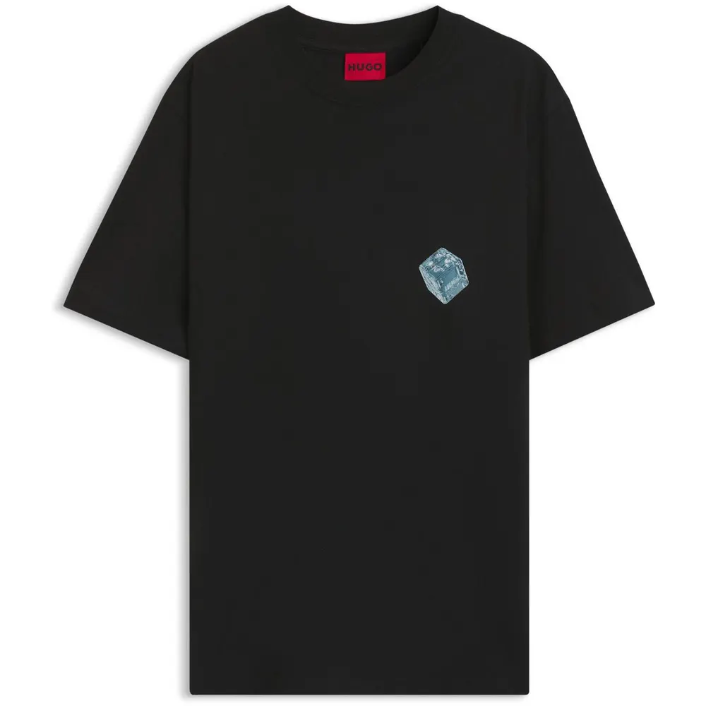 Hugo Mens HUGO Short Sleeve Art Graphic T-Shirt with Logo Detail (Doudi)
