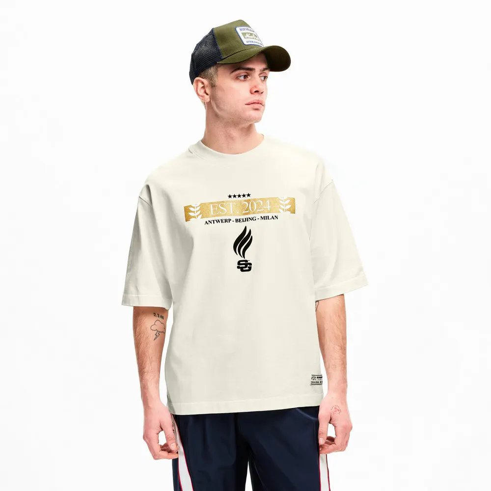 Summer Games Men's Laurel Logo Tee Oversized Fit Oversized T-Shirt detail 3
