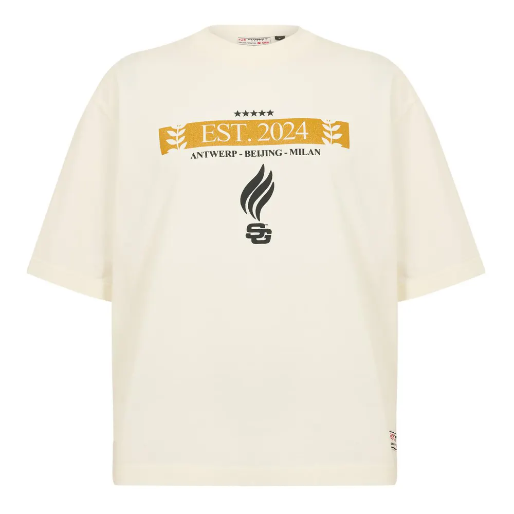 Summer Games Men's Laurel Logo Tee Oversized Fit Oversized T-Shirt