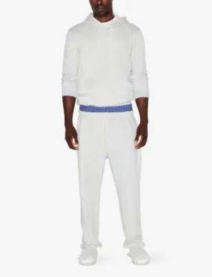 SKIMS Lounge Relaxed-Fit Cotton-Fleece Jogging Bottoms detail 2