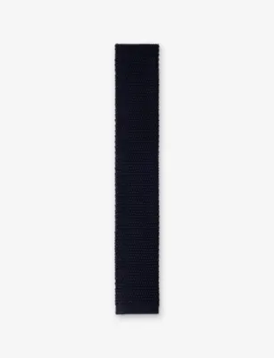 HACKETT Square-Tip Wool-Knit Tie