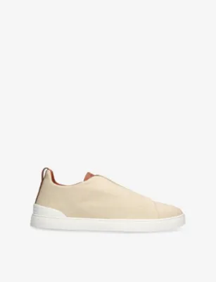 ZEGNA Triple Stitch Denim Low-Top Trainers - EUR 41 / 7 UK MEN