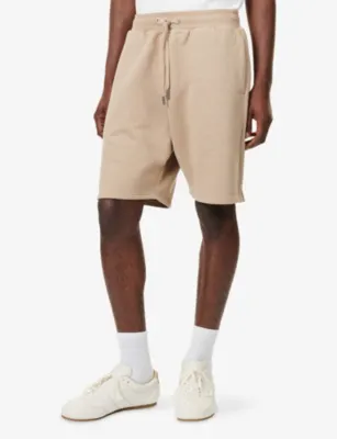 AMI PARIS Logo-Stitch Cotton Sweat Shorts detail 3