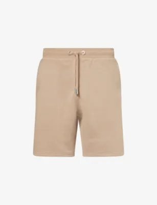 AMI PARIS Logo-Stitch Cotton Sweat Shorts