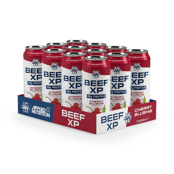 Applied Nutrition Beef XP Can - 30g Protein - Cherry Slushie - 12 x 500ml