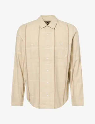 PAIGE Everett Checked Cotton-Blend Shirt