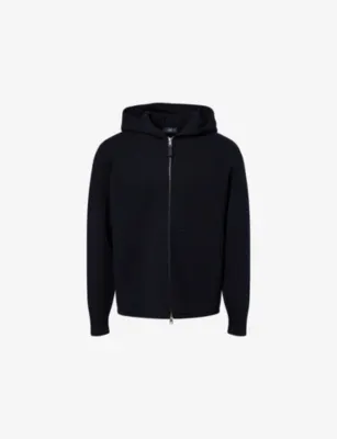 DUNHILL Athluxury Cotton-And-Cashmere Knit Hoody