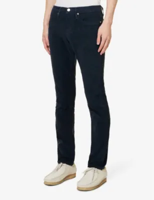 FRAME L'homme slim-fit straight-leg stretch-denim jeans detail 3