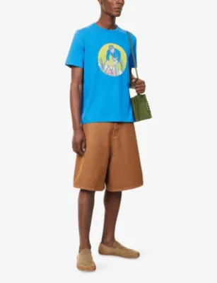 JW ANDERSON Gardener Graphic-Print Cotton T-Shirt detail 2