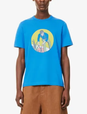 JW ANDERSON Gardener Graphic-Print Cotton T-Shirt detail 3