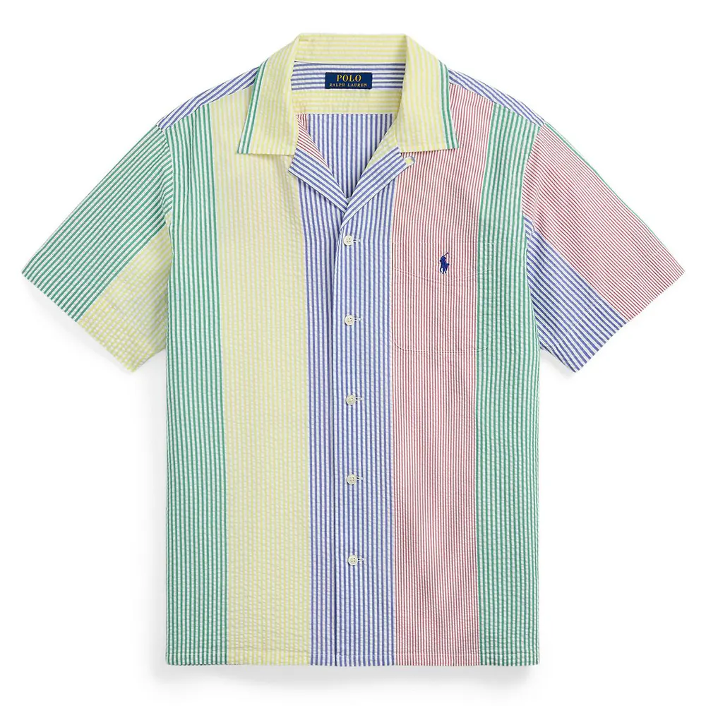 Polo Ralph Lauren Men's Fun Seersucker Short-Sleeve Patterned Shirt