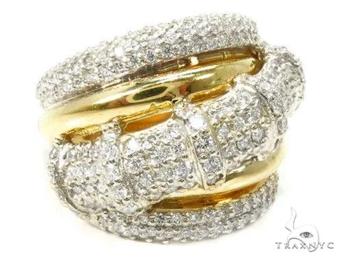 RINA - For Him FACTORY 18K Gold Pave Diamond Ring 37255 in Rose Gold / 3 – Ring
