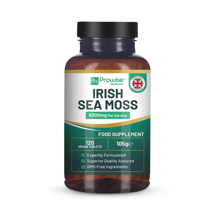 Prowise Healthcare Irish Sea Moss Tablets High Strength 6000mg 120 Vegan Tablets
