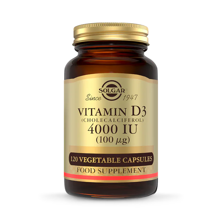 Solgar Vitamin D3 4000IU 120 Vegetable Capsules