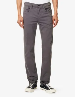 7 FOR ALL MANKIND Slimmy Lux Performance Chino Tapered-Leg Stretch-Cotton Blend Trousers detail 3