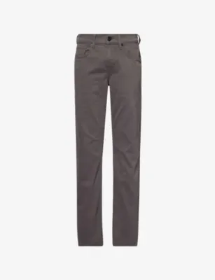 7 FOR ALL MANKIND Slimmy Lux Performance Chino Tapered-Leg Stretch-Cotton Blend Trousers