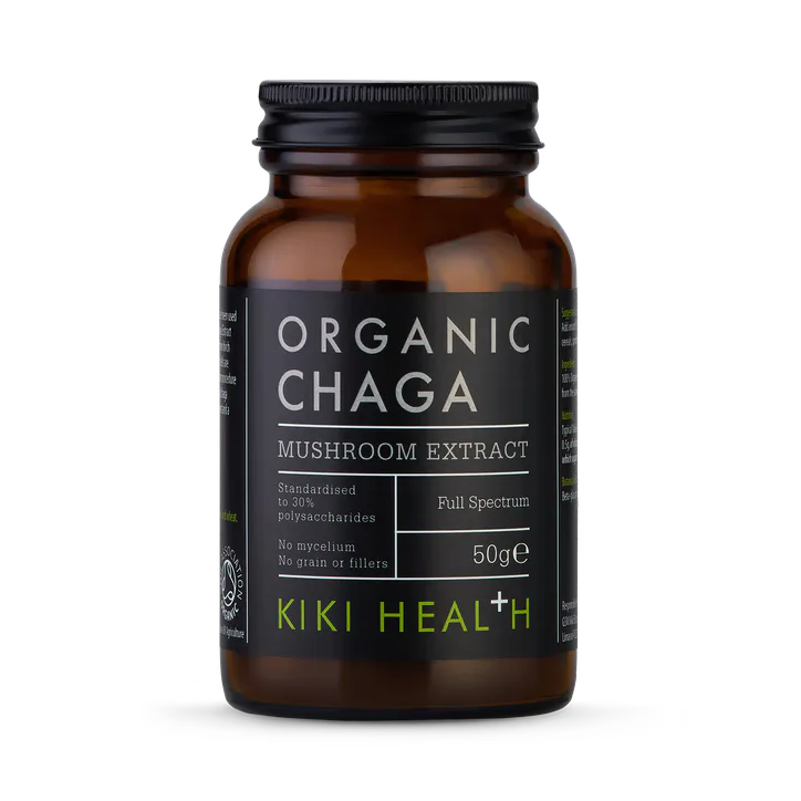 KIKI HEALTH Organic Chaga Mushroom Extract Powder - 50g