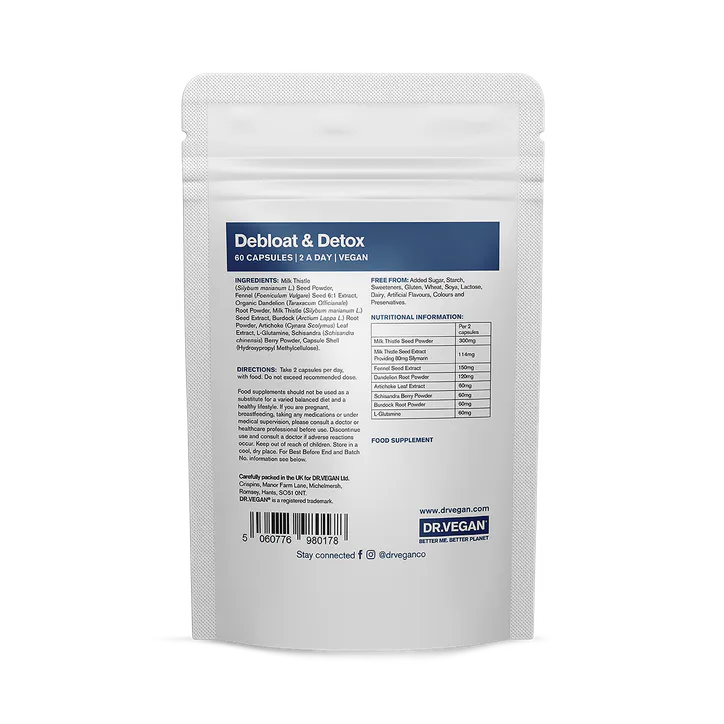 DR.VEGAN Dr. VEGAN Debloat and Detox 60 Capsules, additional product view 2