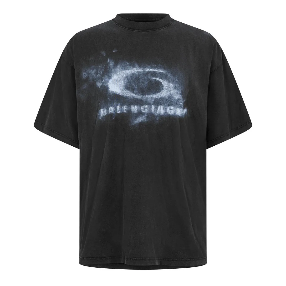 Balenciaga Men's Bal Washed Logo T-Shirt