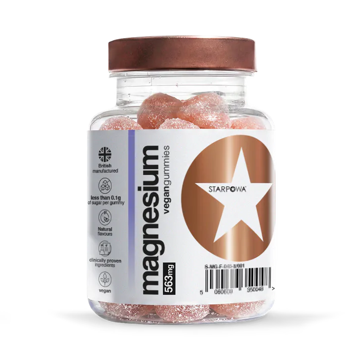 Starpowa Magnesium 563mg Strawberry Flavour 30 Gummies