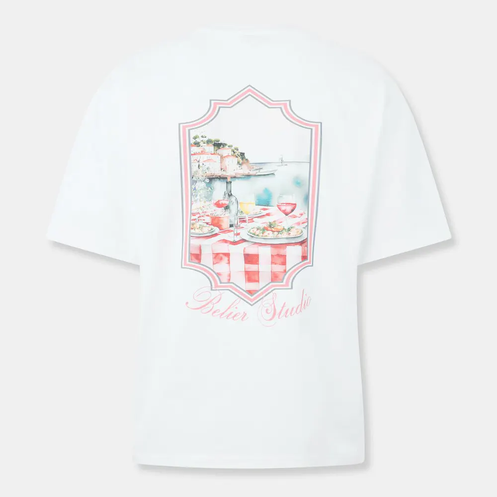 BELIER Men's T-Shirt in White, additional product view 2