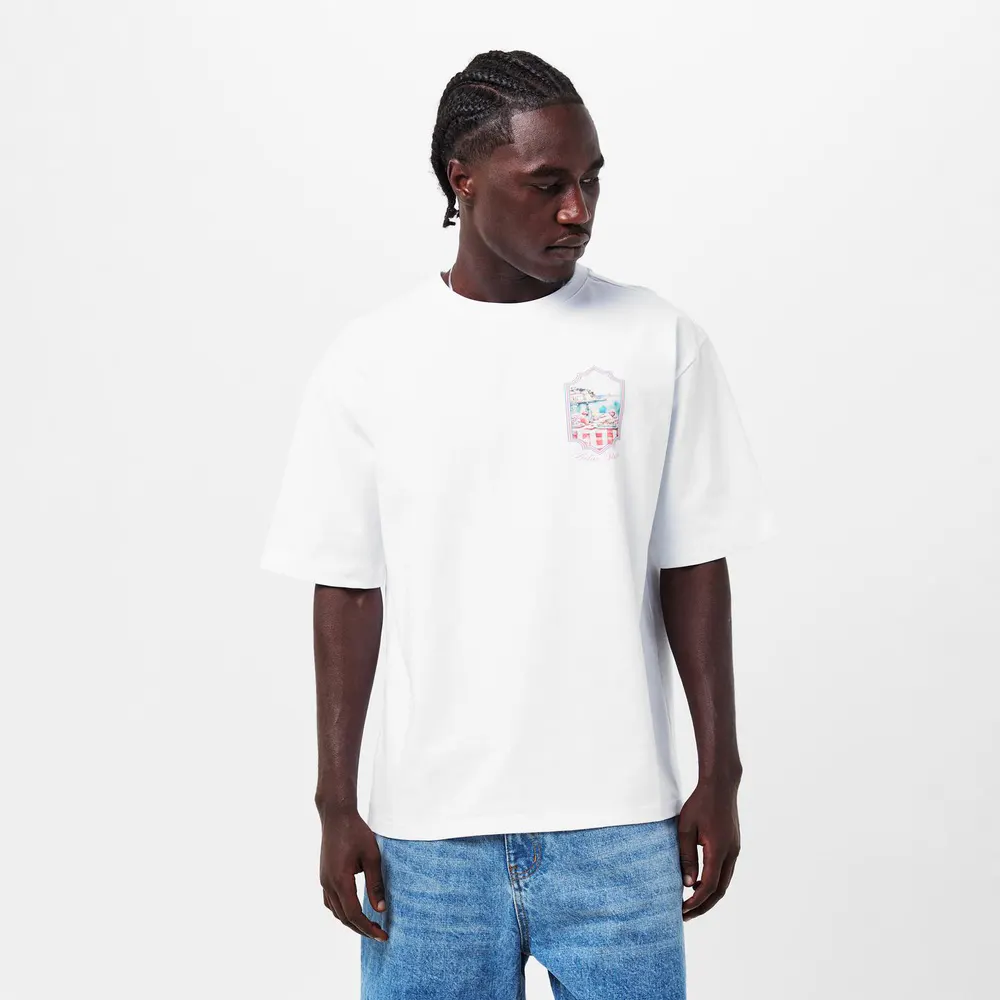BELIER Men's T-Shirt in White, additional product view 3
