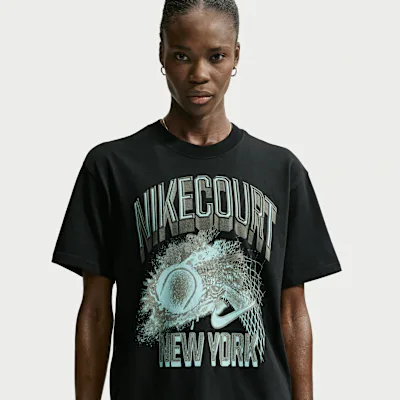 Nike NikeCourt Slam Tennis T-Shirt - Black in Black – Nike men's and unisex