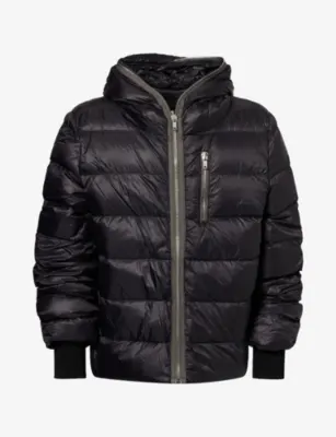 RICK OWENS Zip-Pocket Hooded Puffer Jacket