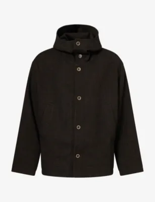 UMA WANG Juto Twill Jacket in BLACK/BROWN – Mens | Coats & jackets | Lightweight