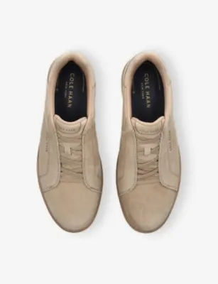 COLE HAAN Grandpro Luxe Slip-On Suede Trainers - EUR 44 / 10 UK MEN in Beige, additional product view 2