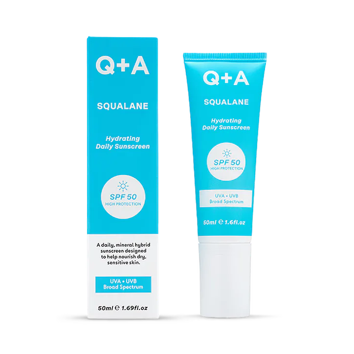 Q+A Squalane SPF50 Hydrating Daily Facial Sunscreen 50ml