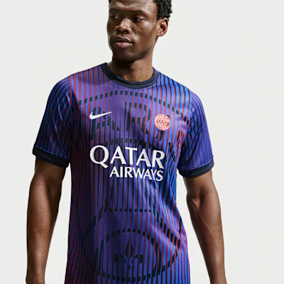 Nike Paris Saint-Germain Away Men's Nike Dri-FIT Football Pre-Match Top - College Navy/College Navy/White