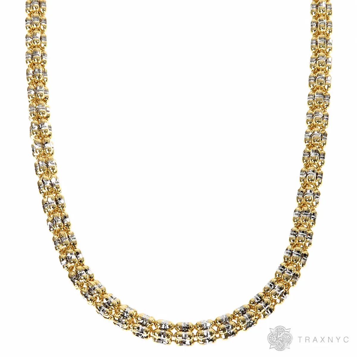 JALGAS - AMERICAS GOLD 14K Yellow Gold Iced Link Chain 3.8mm 70560 in Yellow / 22 Inches – Chain