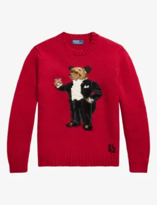 POLO RALPH LAUREN Martini Bear Wool Knit Jumper