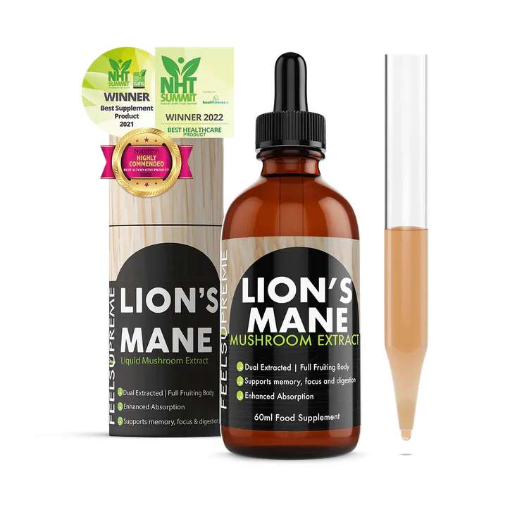 Feel Supreme Lion's Mane Mushroom Liquid Supplement 60ml