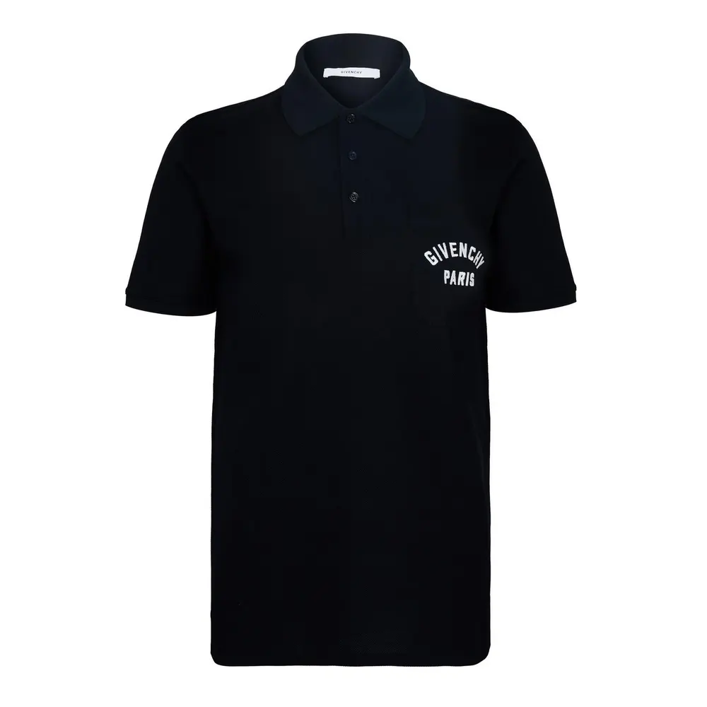 GIVENCHY Men's GIV Pocket Logo Short Sleeve Polo Shirt