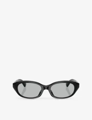 BURBERRY BE4447D Oval-Frame Acetate Sunglasses