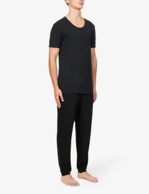 HANRO Basics stretch-cotton T-shirt detail 2