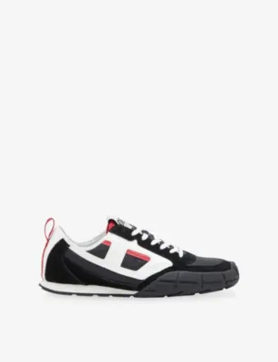 DIESEL S-Pagodha Leather and Woven Low-Top Trainers - EUR 42 / 8 UK MEN in HA931 – Mens | Trainers | Lace up trainers