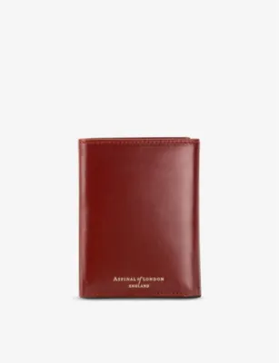 ASPINAL OF LONDON Logo-embellished leather trifold wallet detail 3