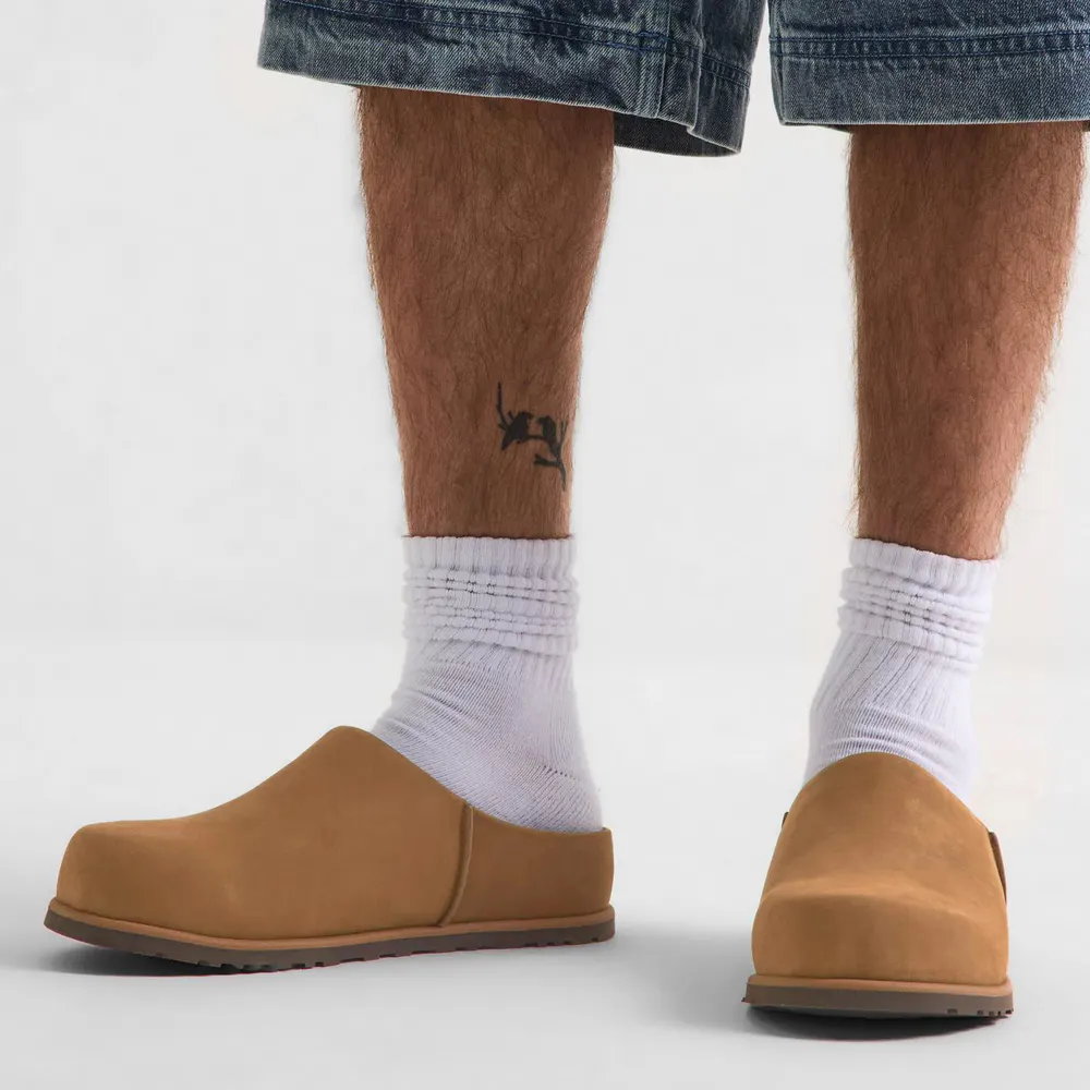 Ugg Men's Flat Mules in Dark Chestnut, additional product view 3