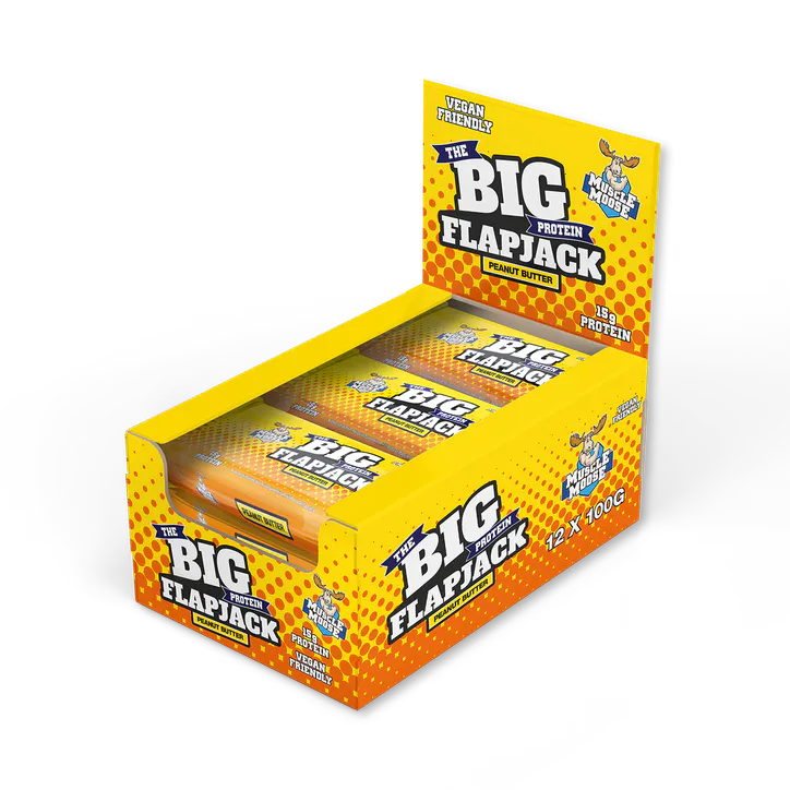 Muscle Moose Big Protein Flapjack - Peanut Butter 12 x 100g