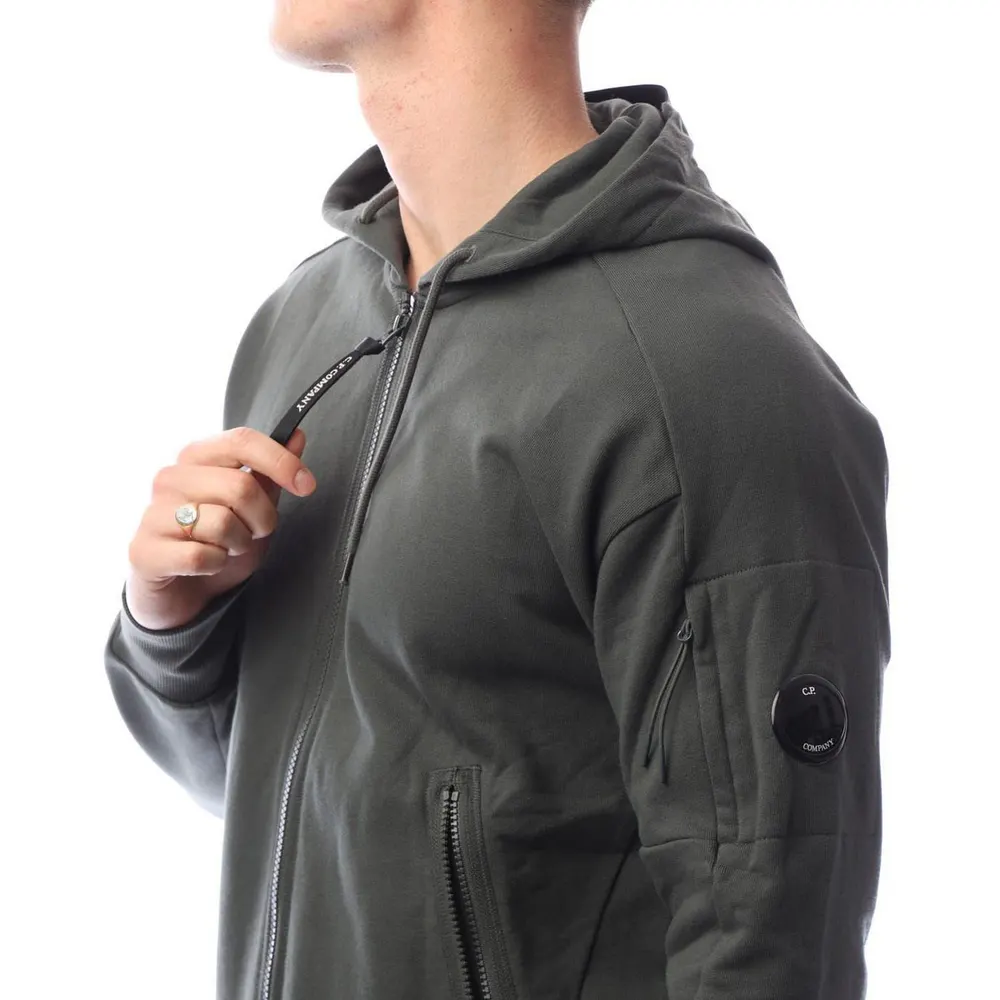 CP Company Diagonal Raised Fleece Lens Full-Zip Hoodie detail 3